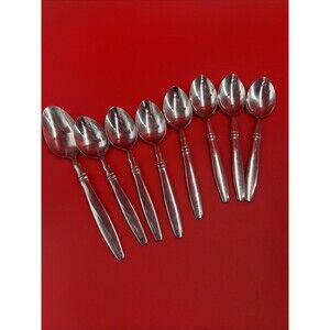 (8) Reed & Barton Heritage Mint REGENT Stainless Steel Tablespoons Flatware